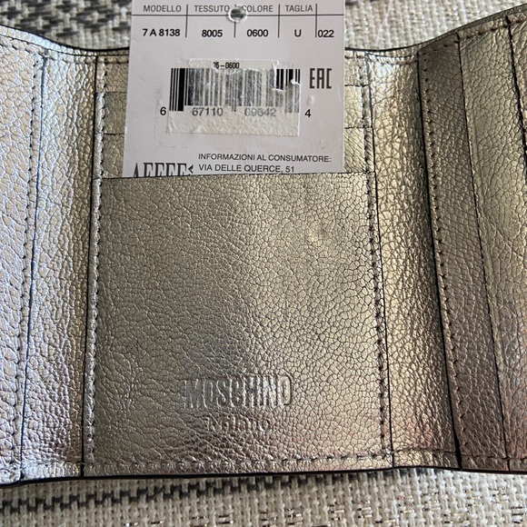 Moschino Metallic Logo Wallet - Picture 8 of 8